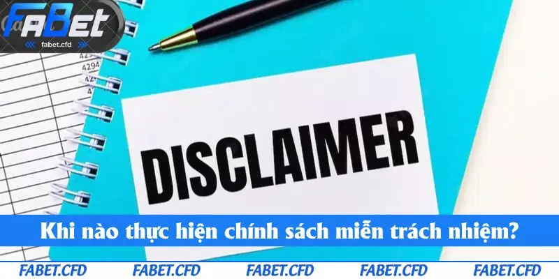 Khi nào thực hiện chính sách miễn trách nhiệm?