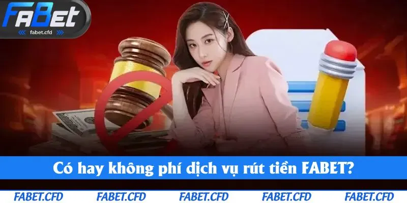 Có hay không phí dịch vụ rút tiền FABET?